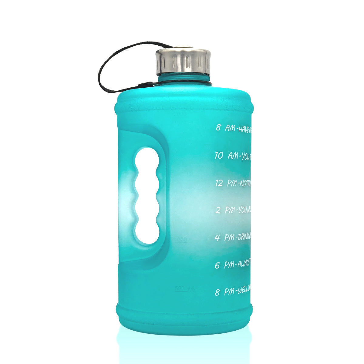 2.2L Sports Bottle Gradient Plastic Gym Large Capacity