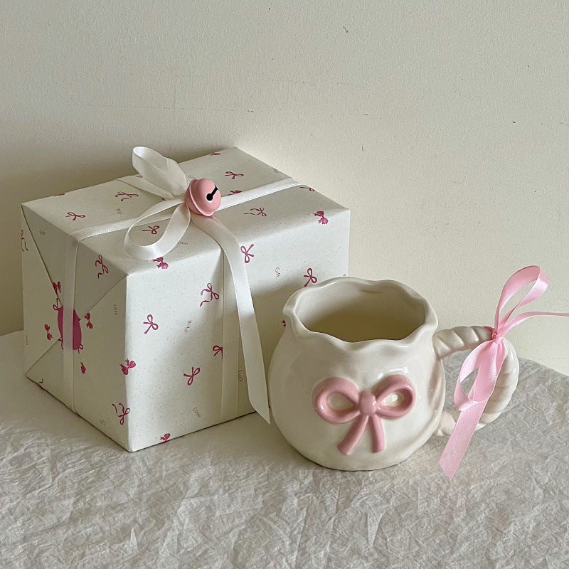 Whimsical Cherry Blossom Ceramic Mug Gift Set