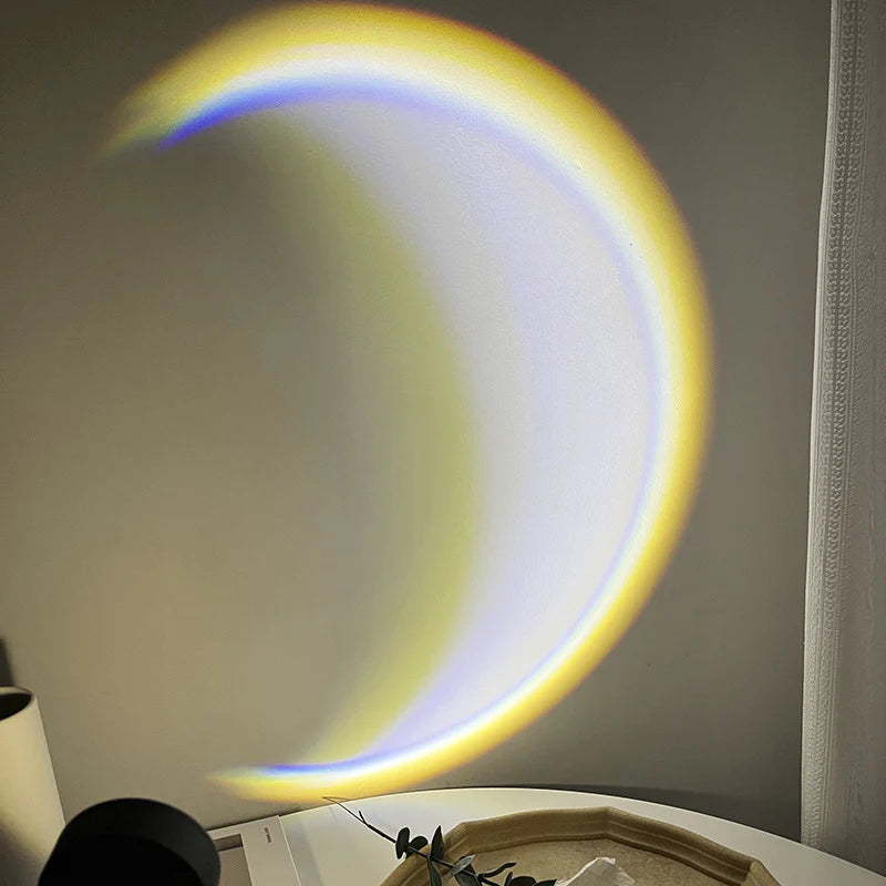 Moonlight USB LED Rainbow Glow Night Projector Ambient Lighting