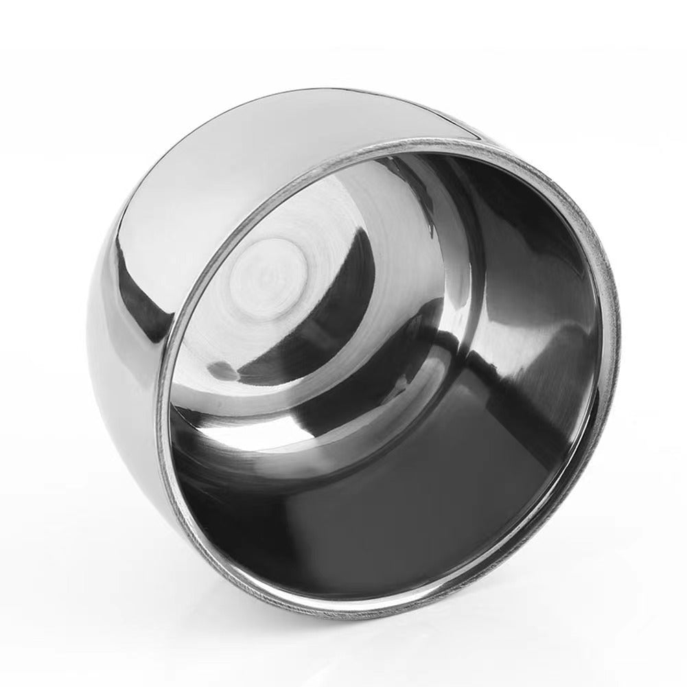 Stainless Steel Shaving Bowl – Foam & Beard Soap Cup