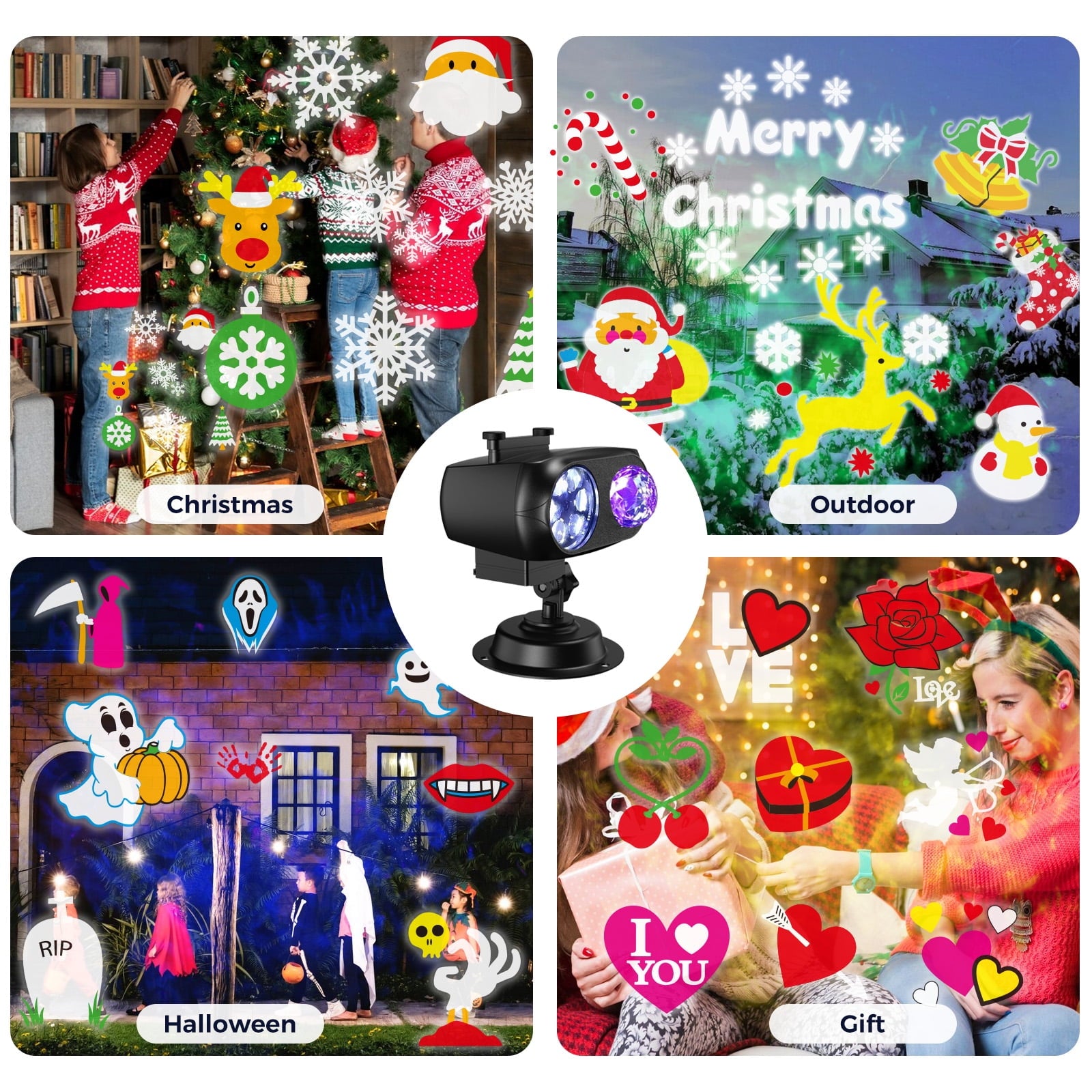 15W Brighter Decorations Projector Lights