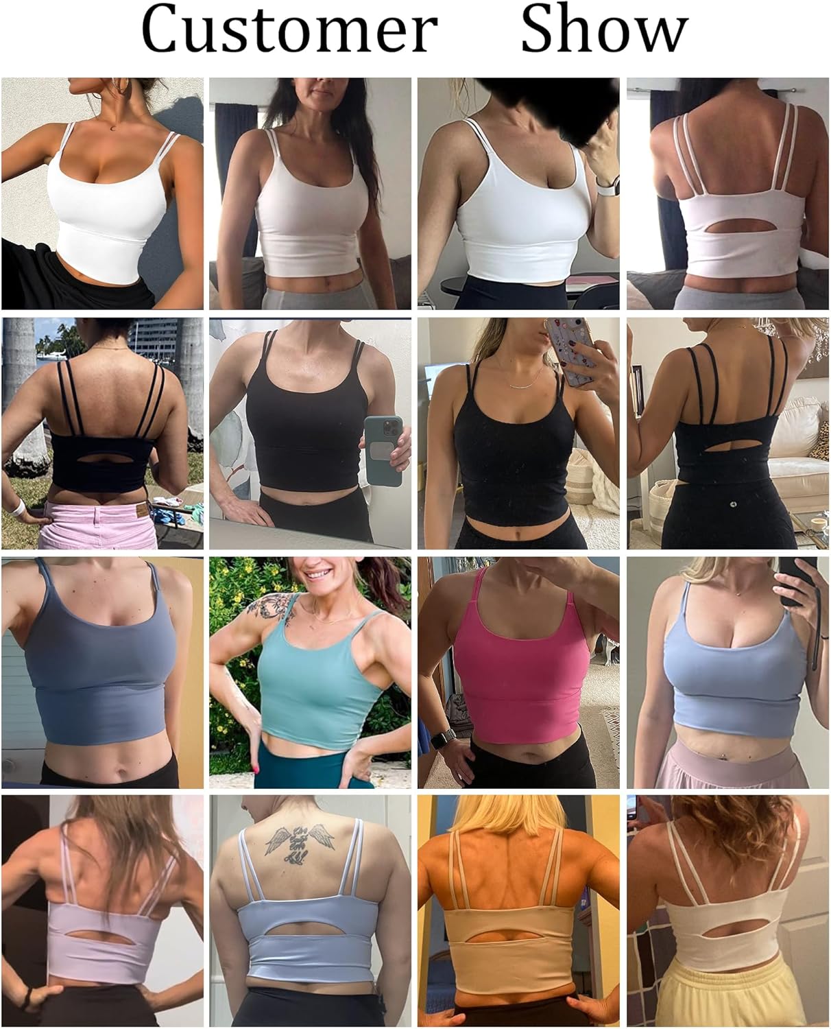 Women High Support Longline Fitness Top