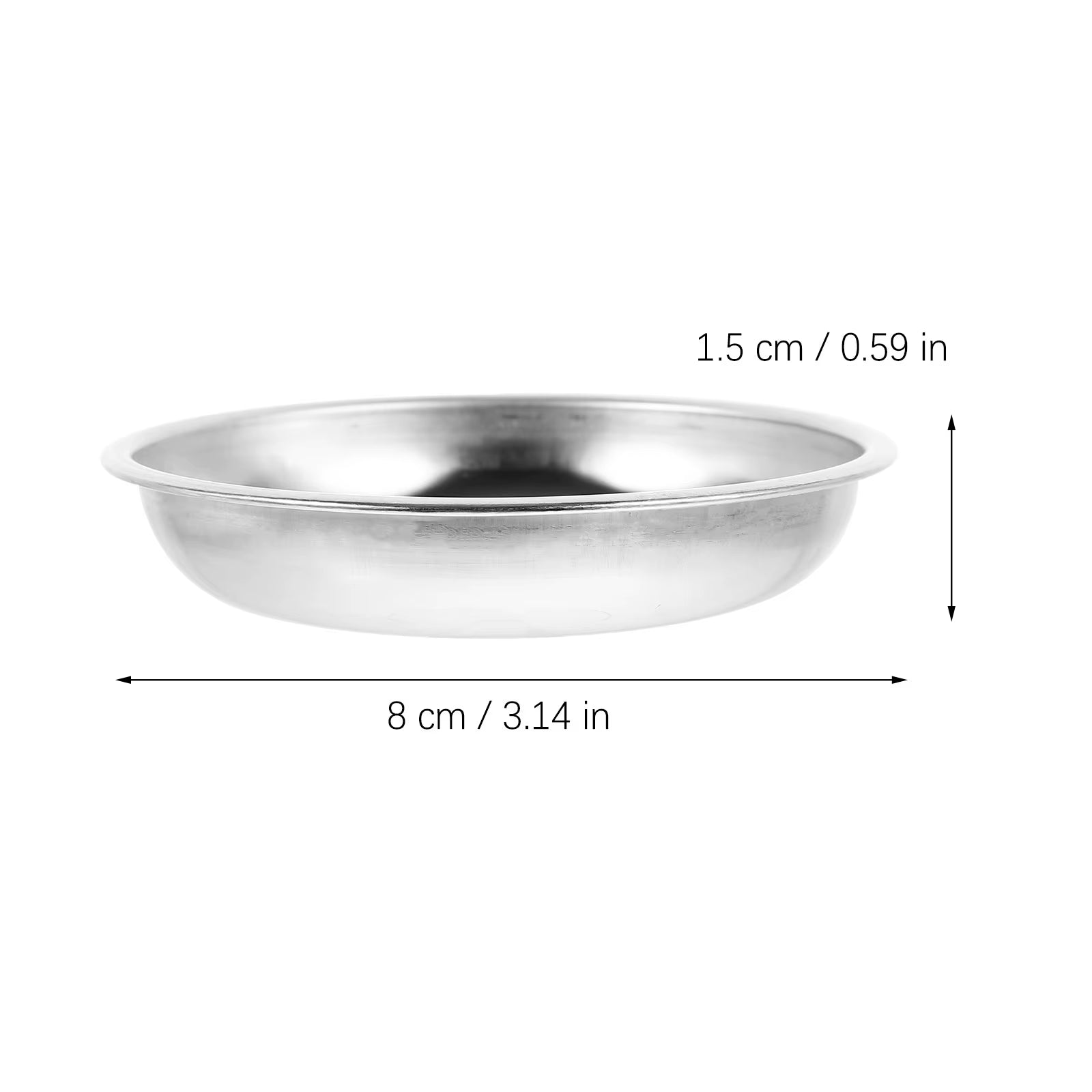 Stainless Steel Sauce Dishes Mustard Appetizer Plates