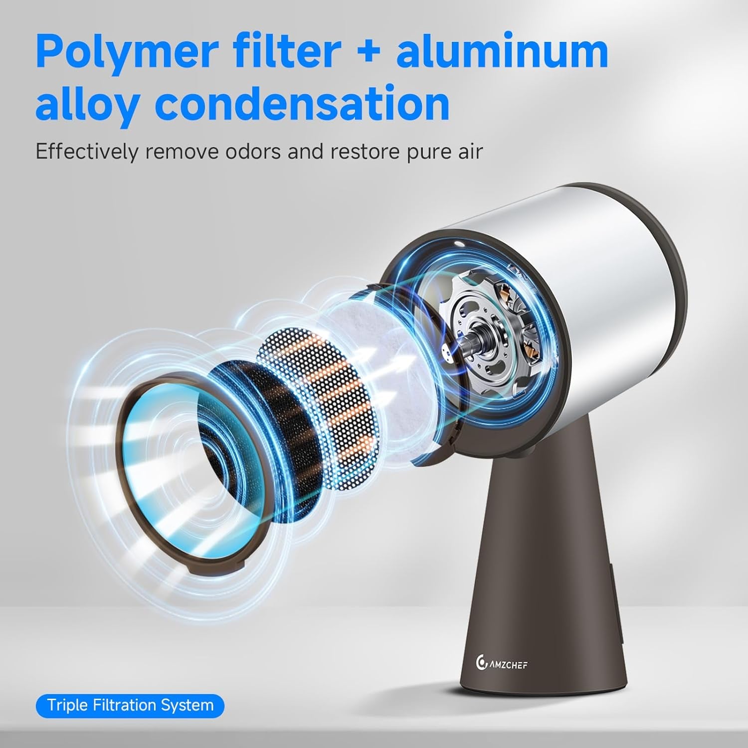 Portable Range Hood, Desktop Range Hood with 3 Speed Exhaust Fan, Low Noise Large Oil Collection Cup, Detachable Aluminum Filter