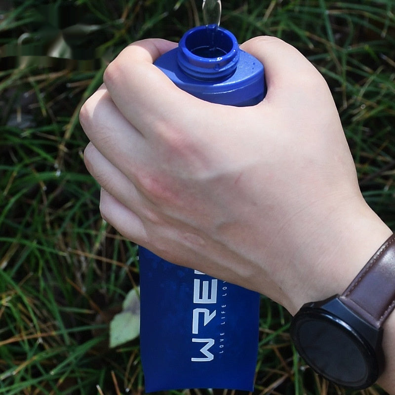 Silicone Mouthpiece Fitness Cycling Running Sports Soft Water Bottle