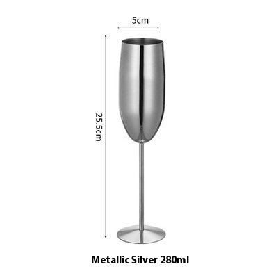 304 Stainless Steel Champagne Glass