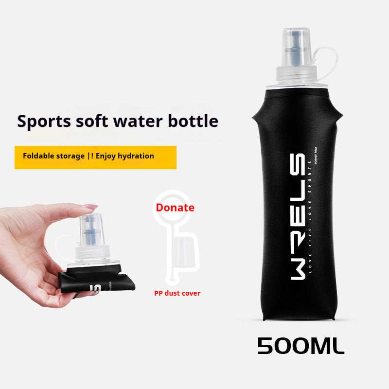 Silicone Mouthpiece Fitness Cycling Running Sports Soft Water Bottle