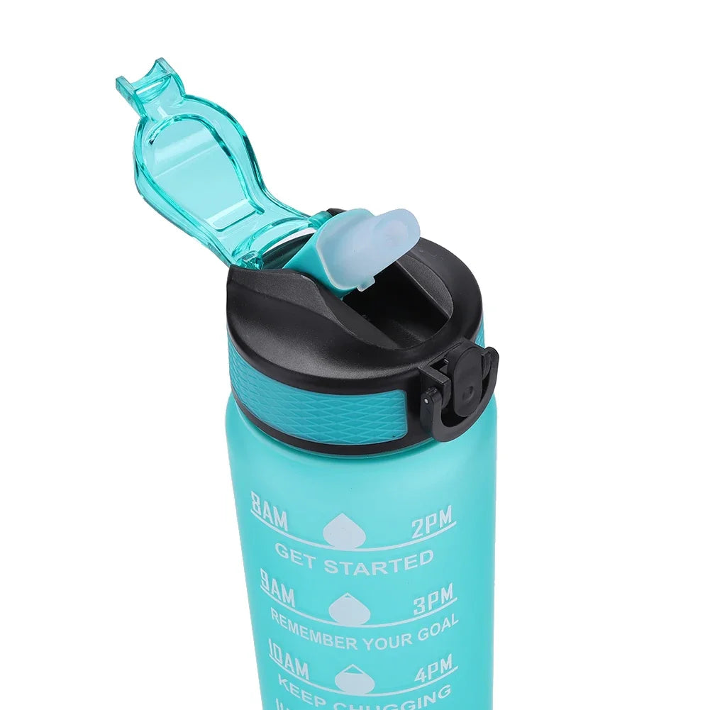 1 Liter Water Bottle Leakproof Bottles Drinking Outdoor Travel Gym Fitness