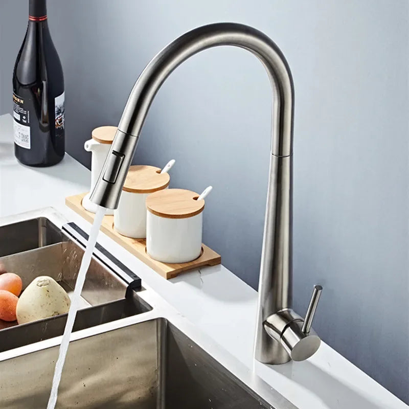 Stainless Steel Sensor Kitchen Faucets, Smart Touch