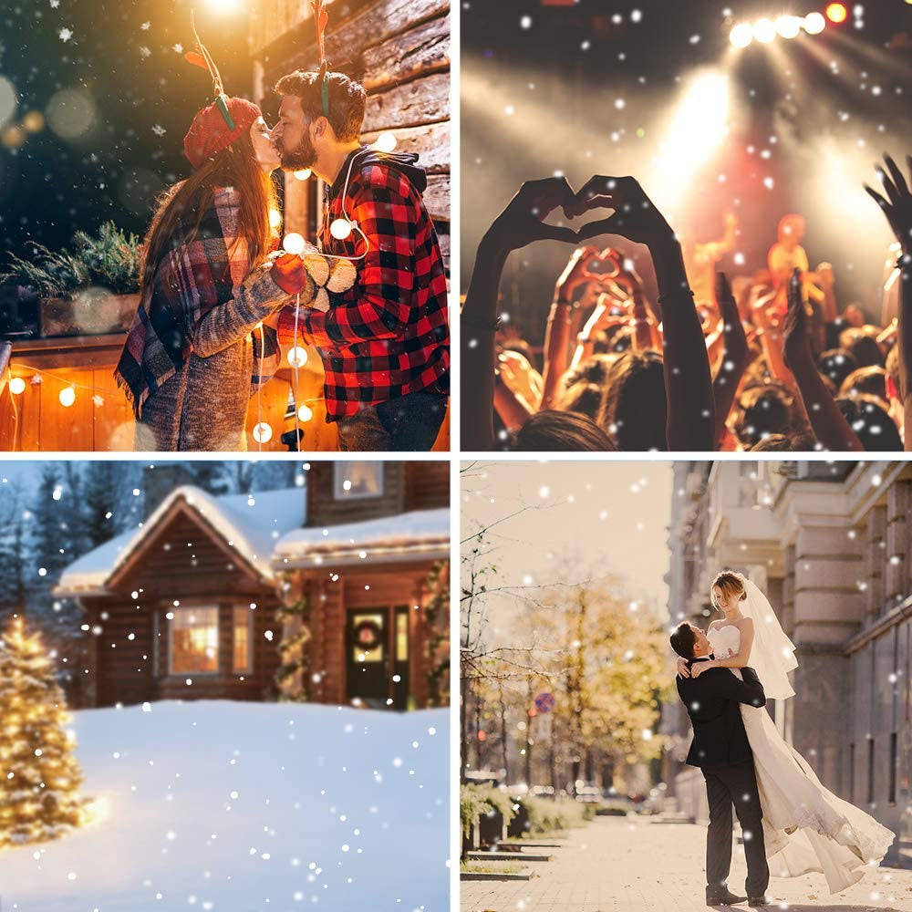 Snowfall Christmas Light Projector, Indoor Outdoor Holiday Projector Lights with Remote Control