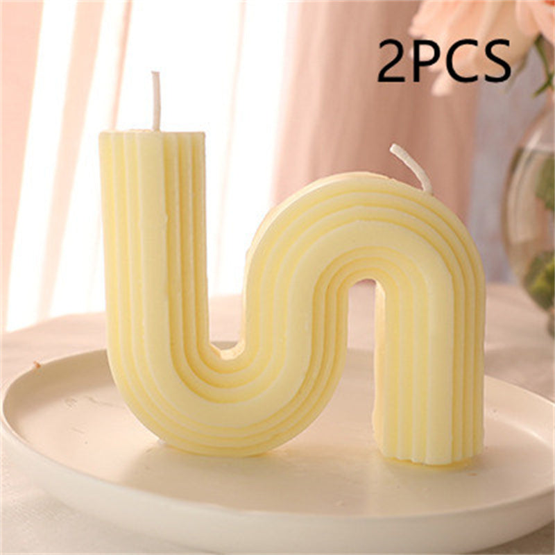 Modern Wavy Arch Scented Candle