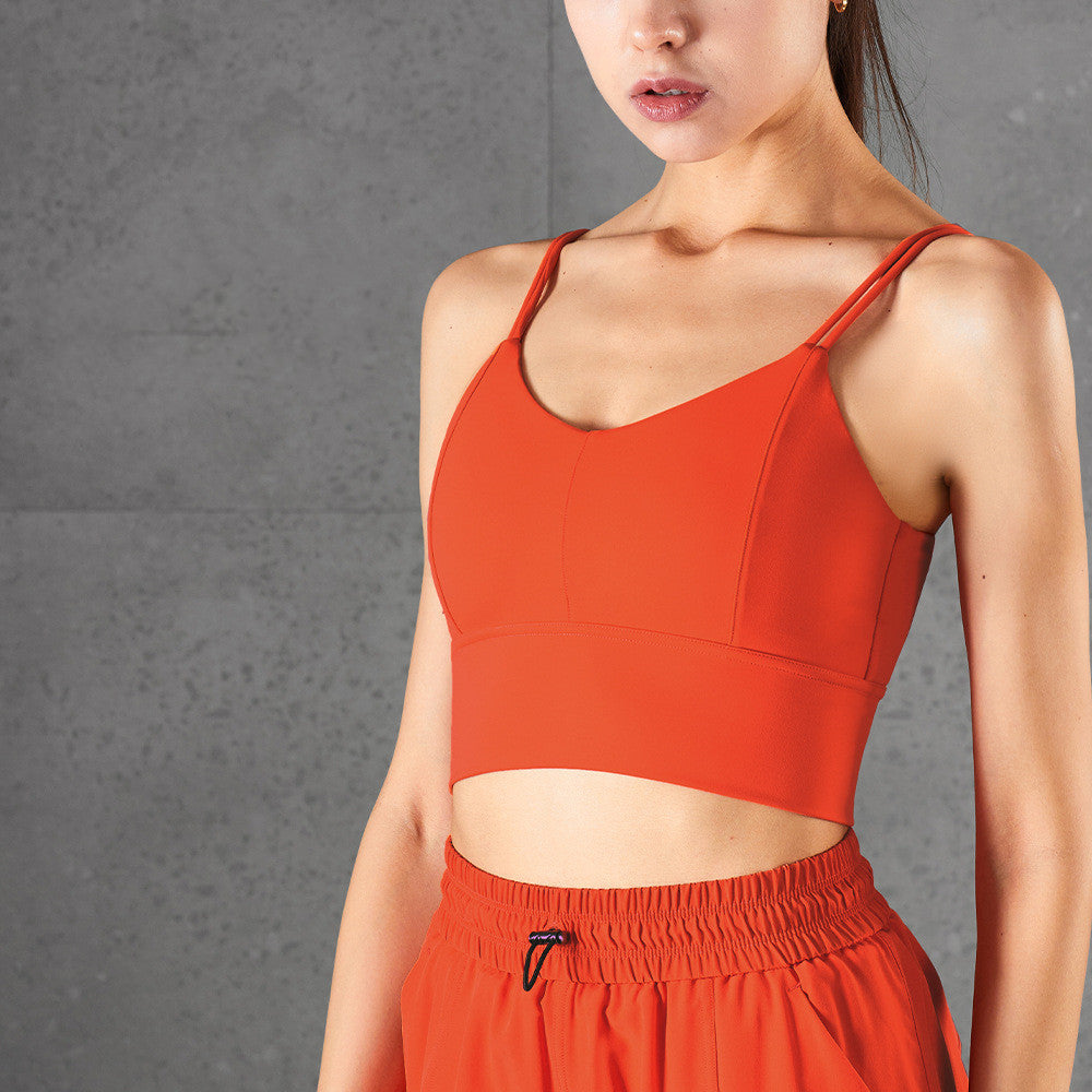 V-Neck Ribbed Cropped Top