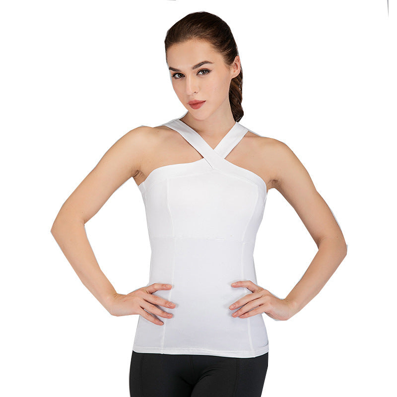Crossover Halter Fitness Top