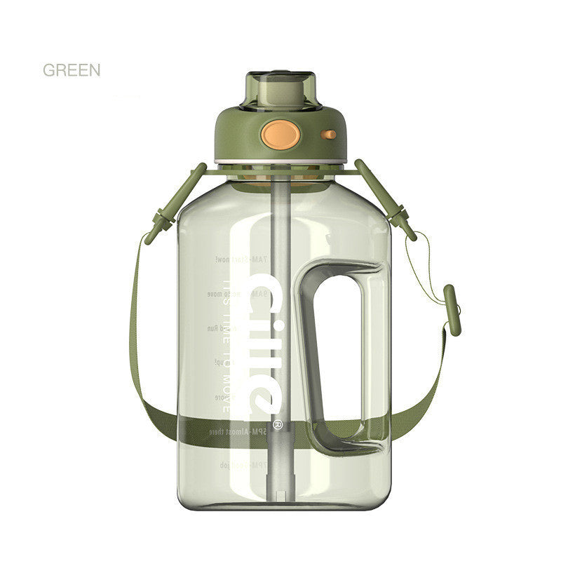 Large Capacity Tritan Water Bottle (1.5L+): Stay Hydrated with Your Favorite Infusions!