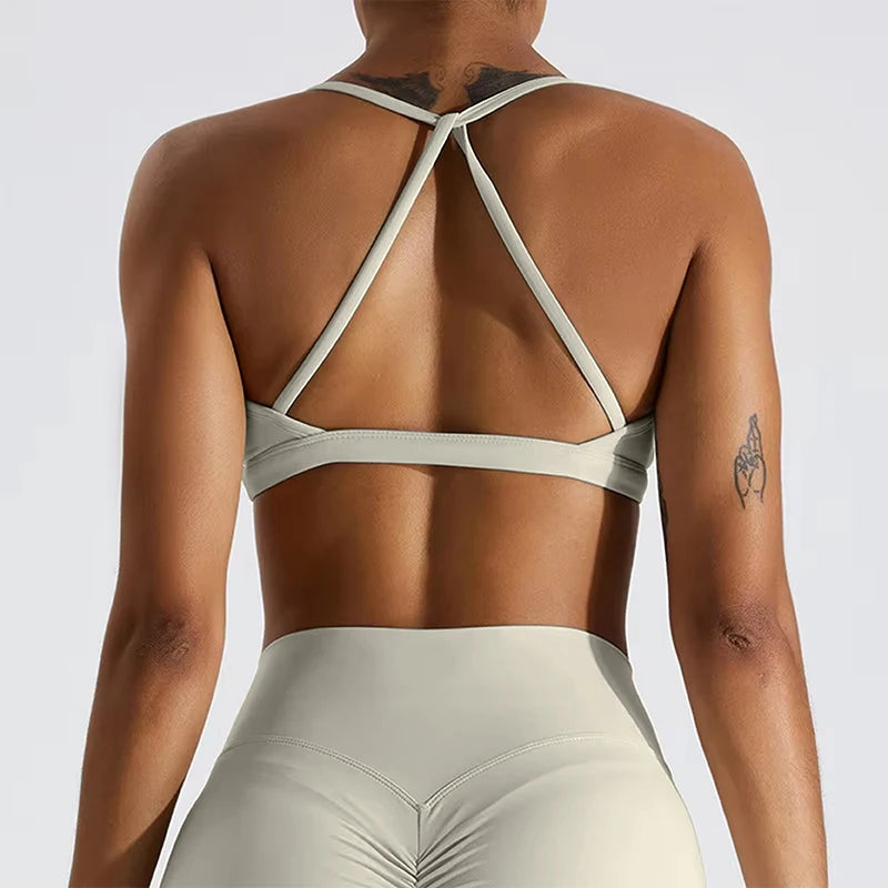 Sexy Scrunch Sports Bra Gym Top Women Running Back Cross Top Women Sportswear Yoga Underwear Fitness Workout Yoga Clothingwomen