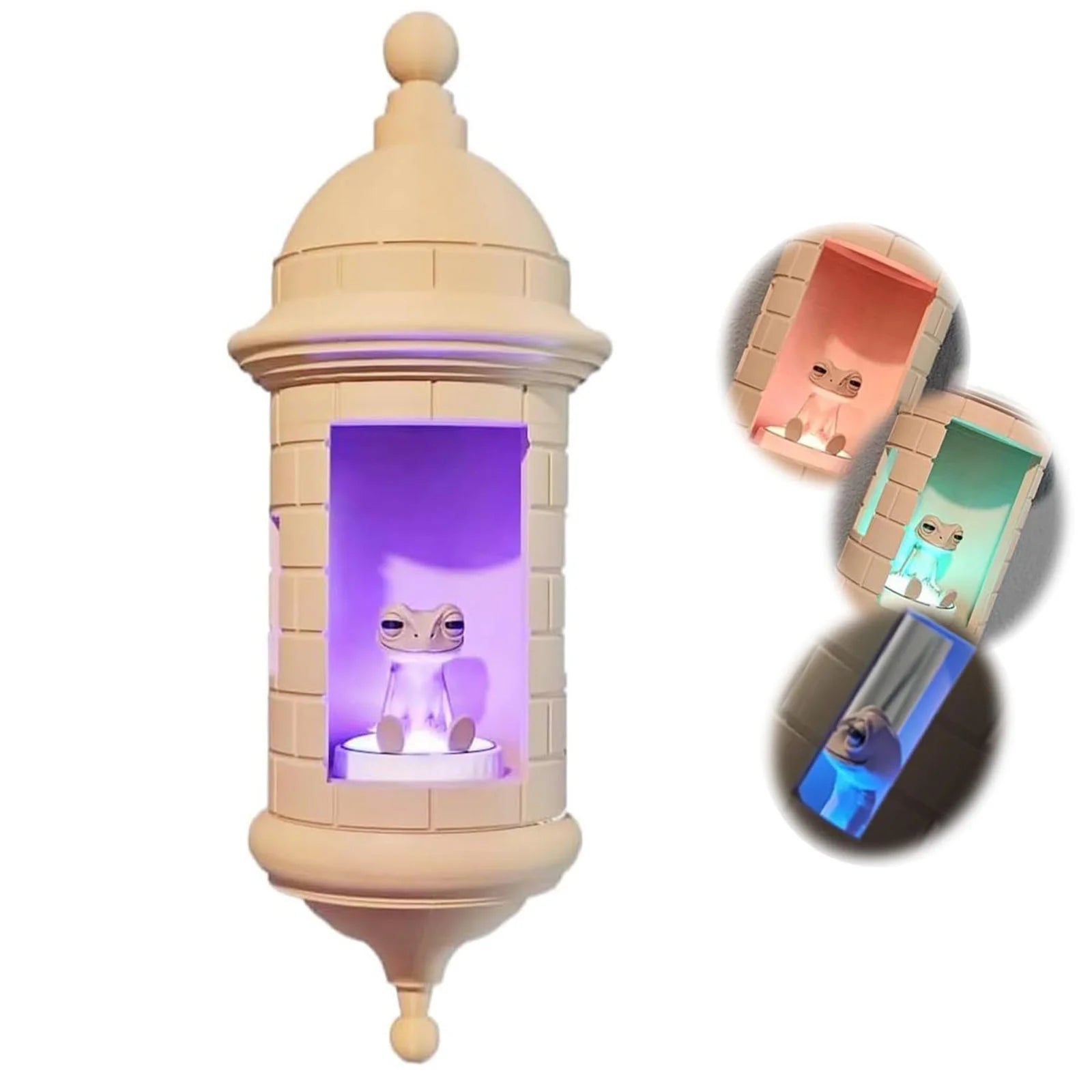 Puerto Rican Garita Wall Coqui Lamp, Puerto Rican Frog Lamp
