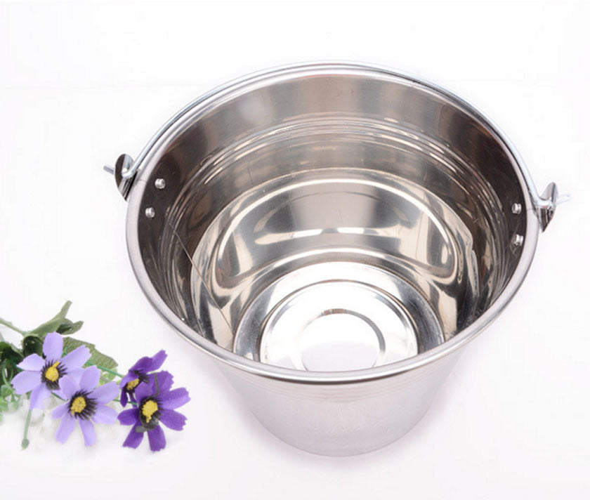 Stainless Steel Thickened Bucket Household Portable