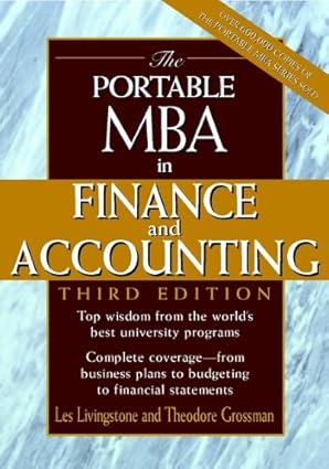 The Portable MBA in Finance and Accounting