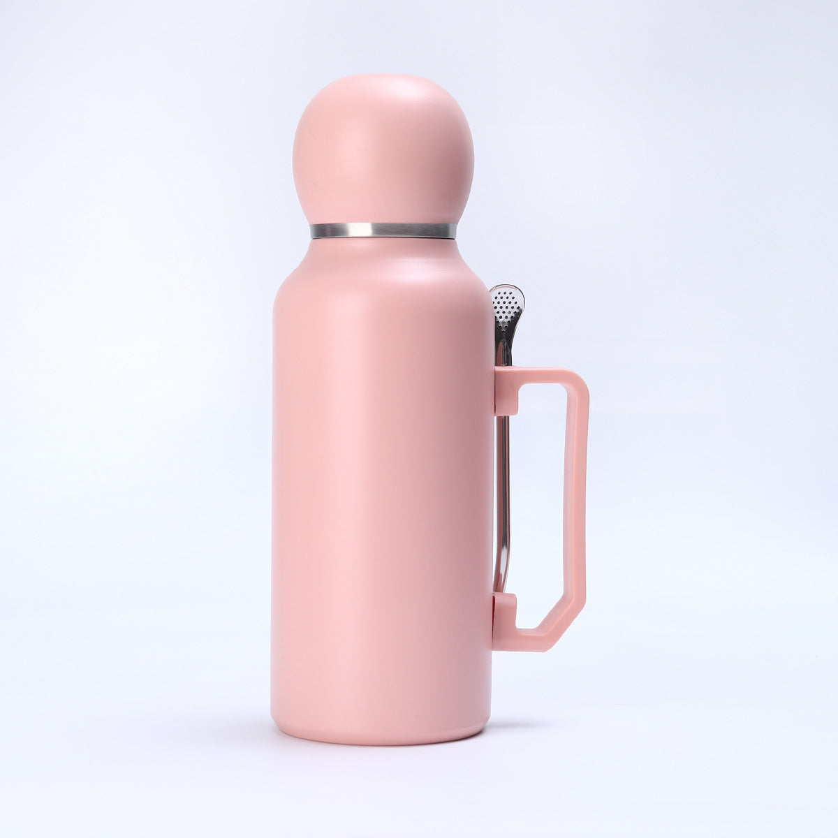 Pastel Insulated Food & Drink Thermos with Built-in Spoon and Handle