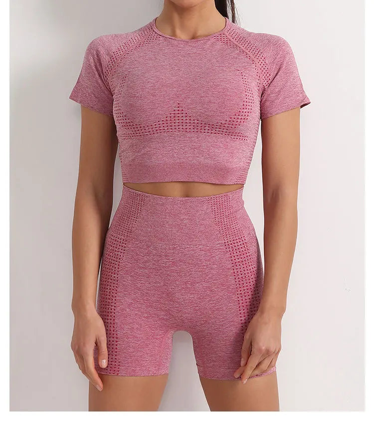 Women Seamless Long Sleeve Fitness Suit