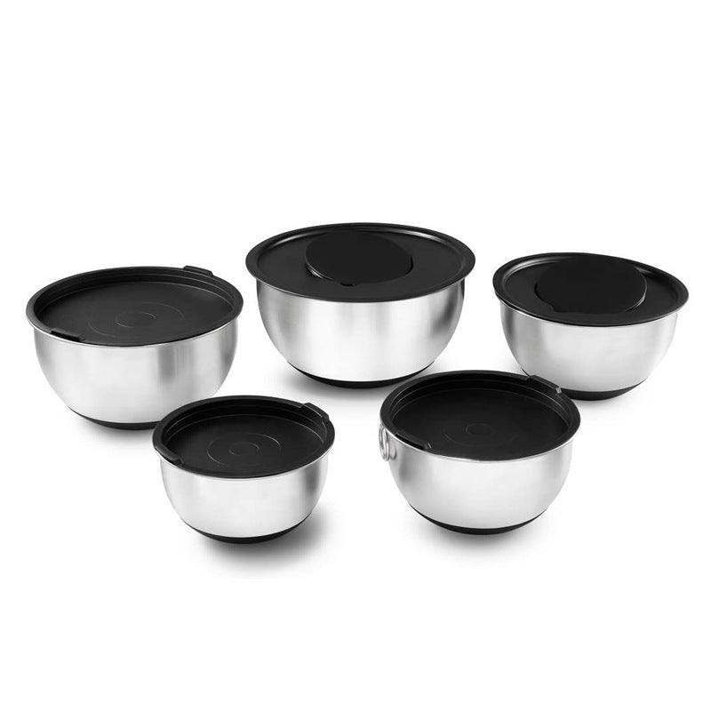 Stainless Steel Thickened Salad Bowl Non Slip