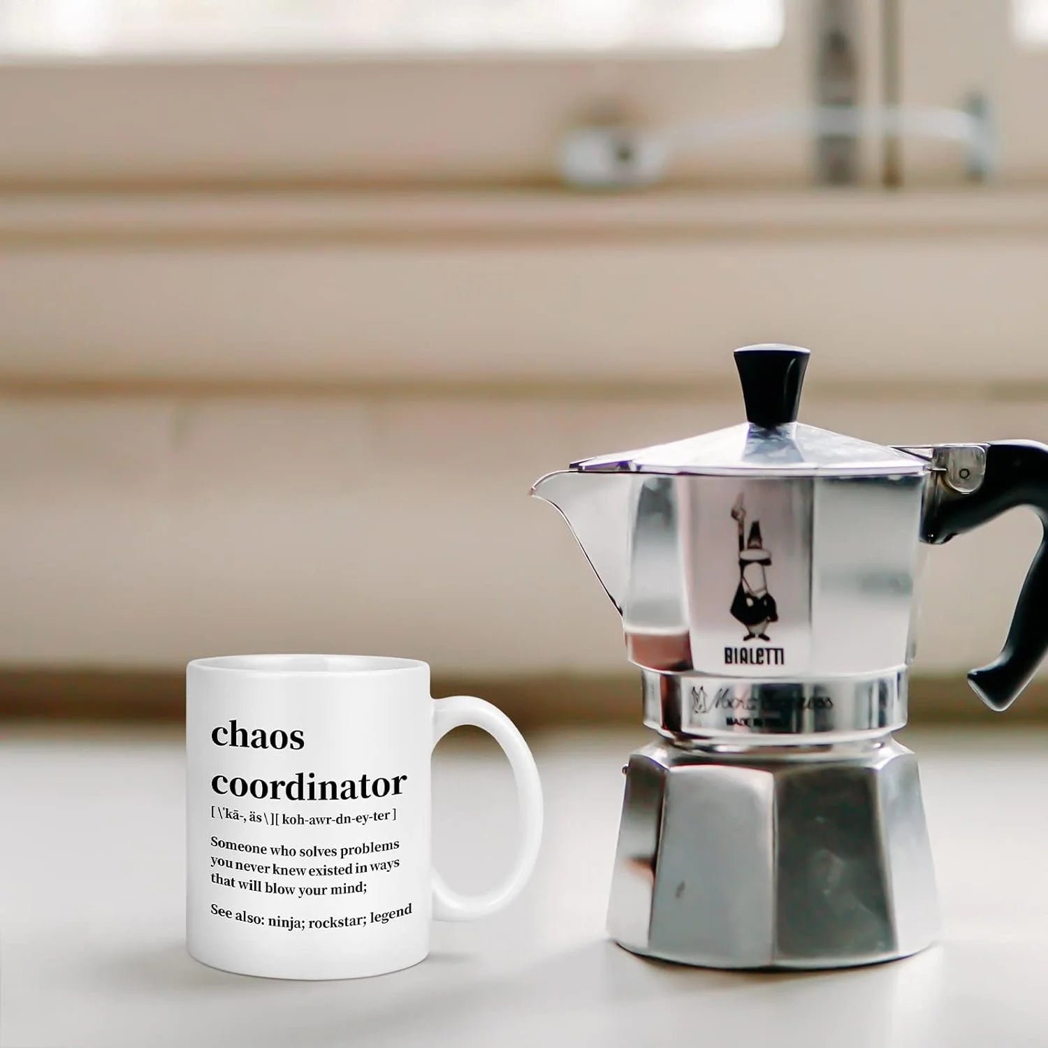 Chaos Coordinator Mug, White 11 Fl Oz Coffee Mugs Ceramic Mugs