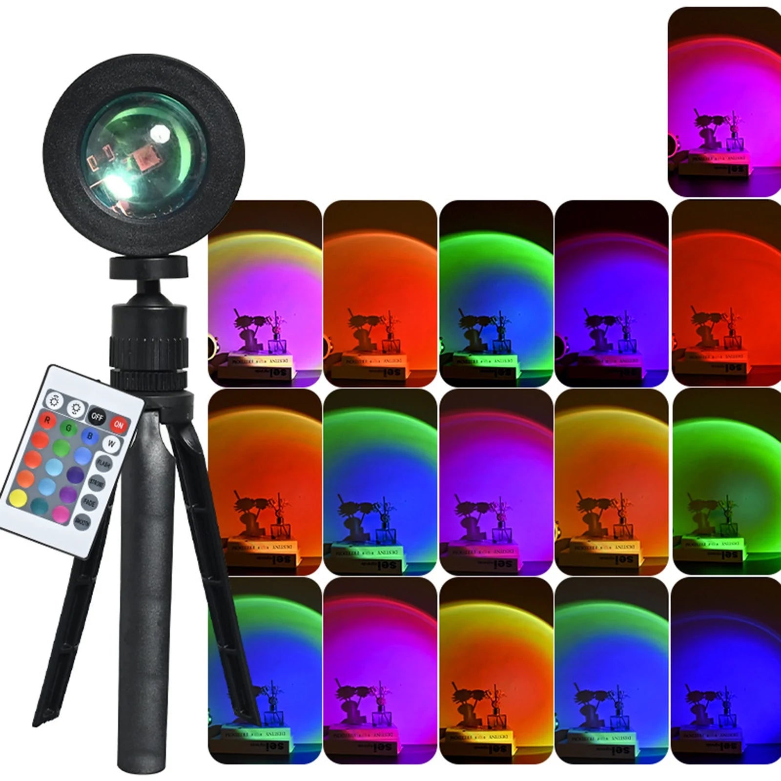 Sunset Lamp Projector, 16 Colors Sunset Lamp with Remote Control