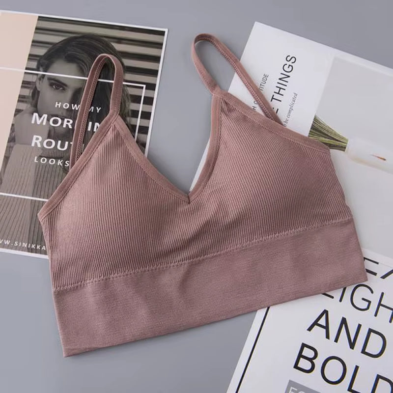 Women Tube Top U Back Crop Top Push up Bandeau Bra Sexy Lingerie Seamless Underwear Sport Top Fitness Brassiere