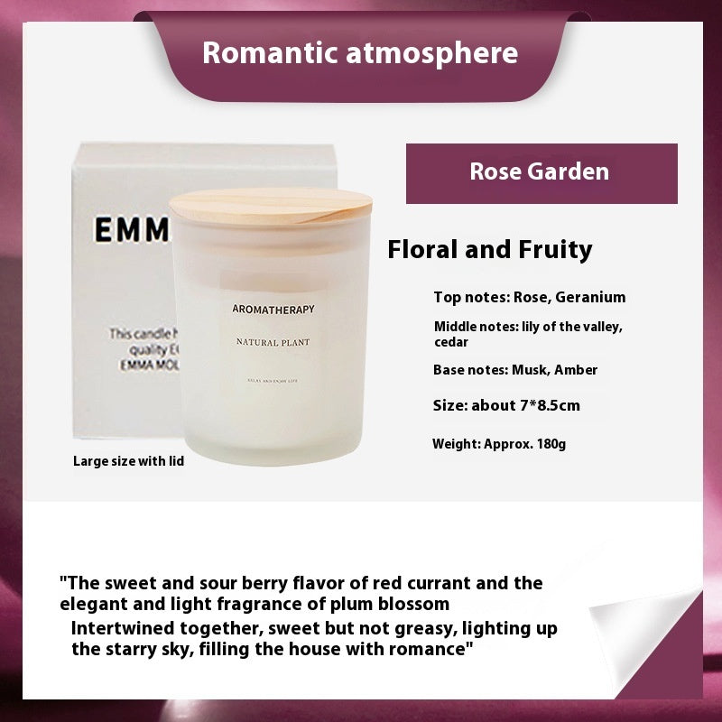 Elegant Scented Candles with Wooden Lids for Home Decor