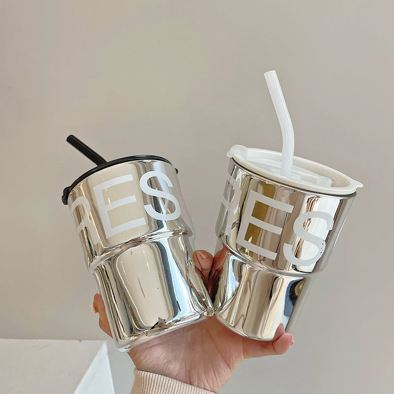 Wind Male And Female Students High Appearance Horizontal Straw Tumbler