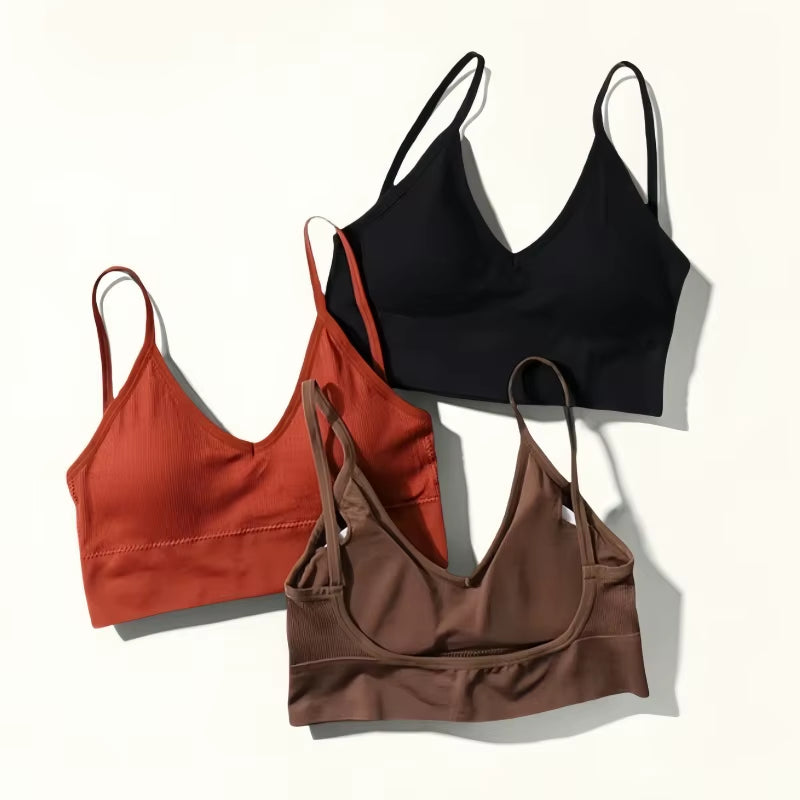 Women Bras Tube Top Seamless Underwear U Back Cropped Top Active Bra Fitness Top Lingerie Women Top Removable Pad