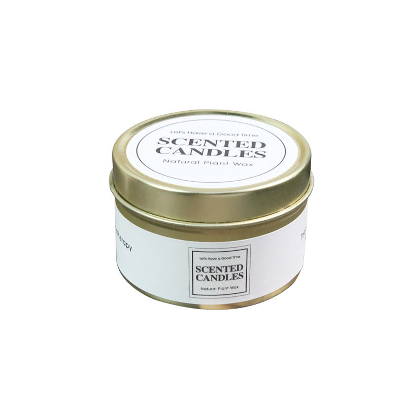 LA BELLE VIE Mini Scented Tin Candles with Gold Holders