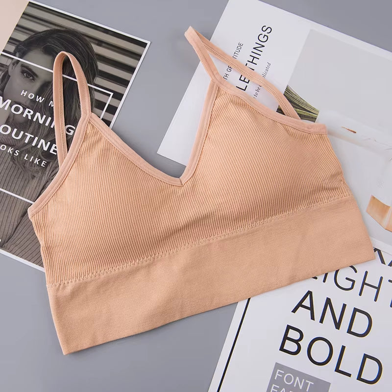 Women Tube Top U Back Crop Top Push up Bandeau Bra Sexy Lingerie Seamless Underwear Sport Top Fitness Brassiere