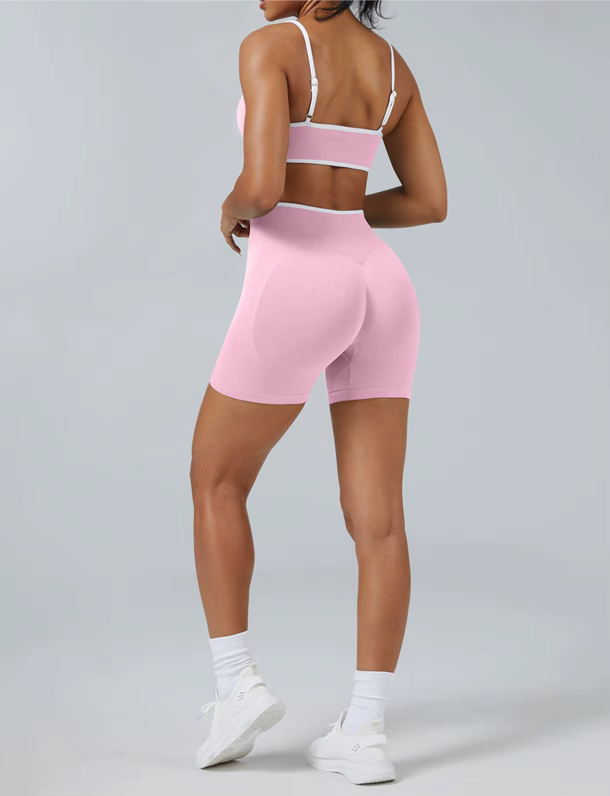 Color Blocking Sports Suit for Women, Backless Tight Yoga Suit, Quick Drying, Outdoor Running, Fitness Yoga Suit