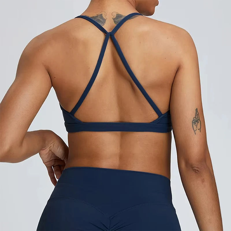 Sexy Scrunch Sports Bra Gym Top Women Running Back Cross Top Women Sportswear Yoga Underwear Fitness Workout Yoga Clothingwomen