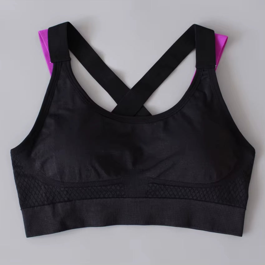 Women Seamless High Impact Sports Bra Yoga Fitness Top