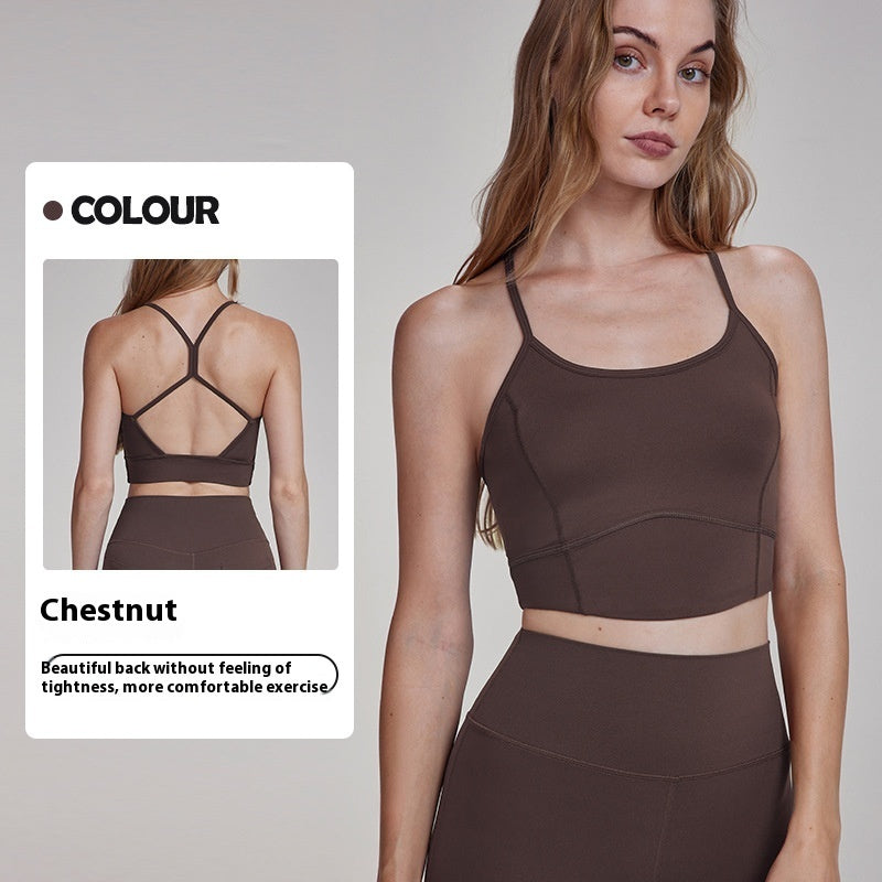 Thin Strap Open-Back Workout Tank