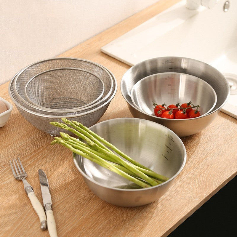 Stainless Steel Egg Bowl Household Thickening