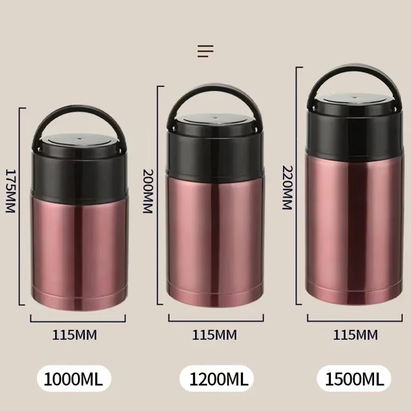 1500ML Food Thermos Stainless Steel Vacuum Insulated