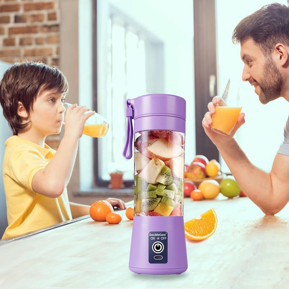 Portable USB Blender Cup – 380ml Rechargeable Smoothie & Juice Make