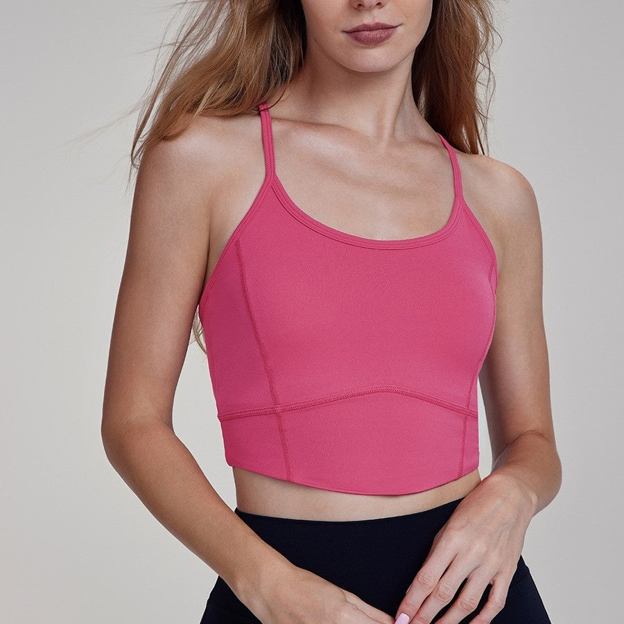 Thin Strap Open-Back Workout Tank