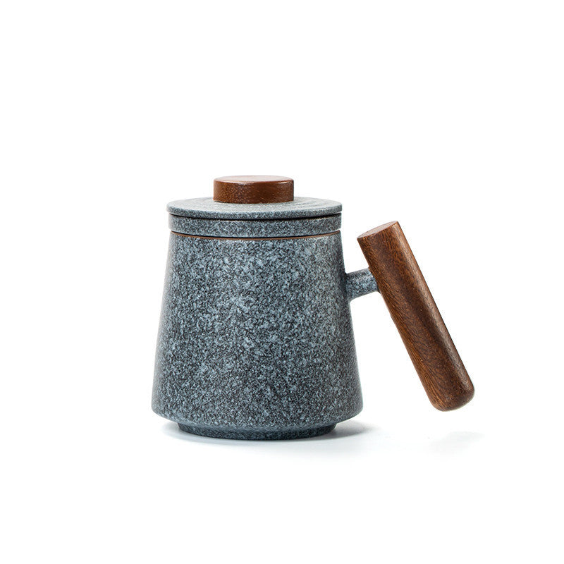 Su Ting Bluestone Glazed Mug Ceramic Mug with Lid