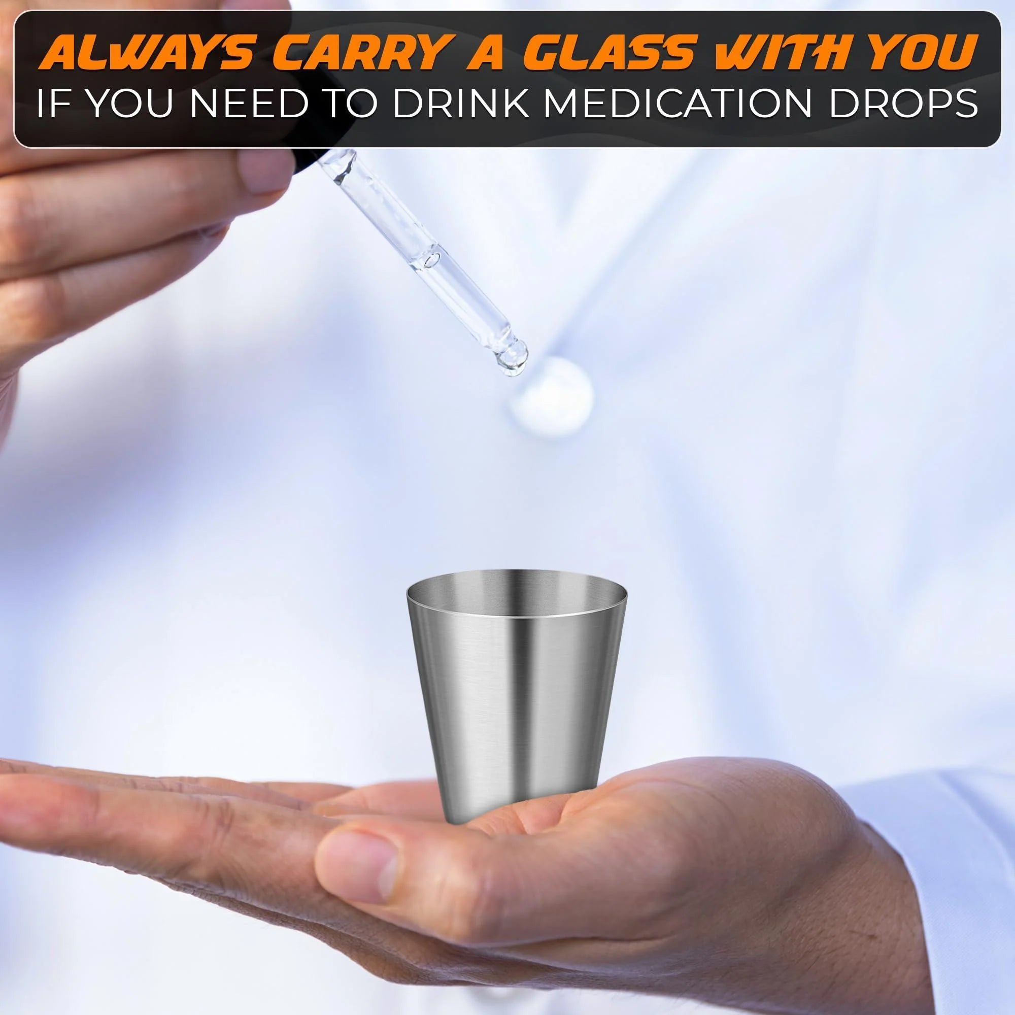 15Pcs Stainless Steel Shot Glasses Drinking Vessel Great Barware Gift, 30 ML