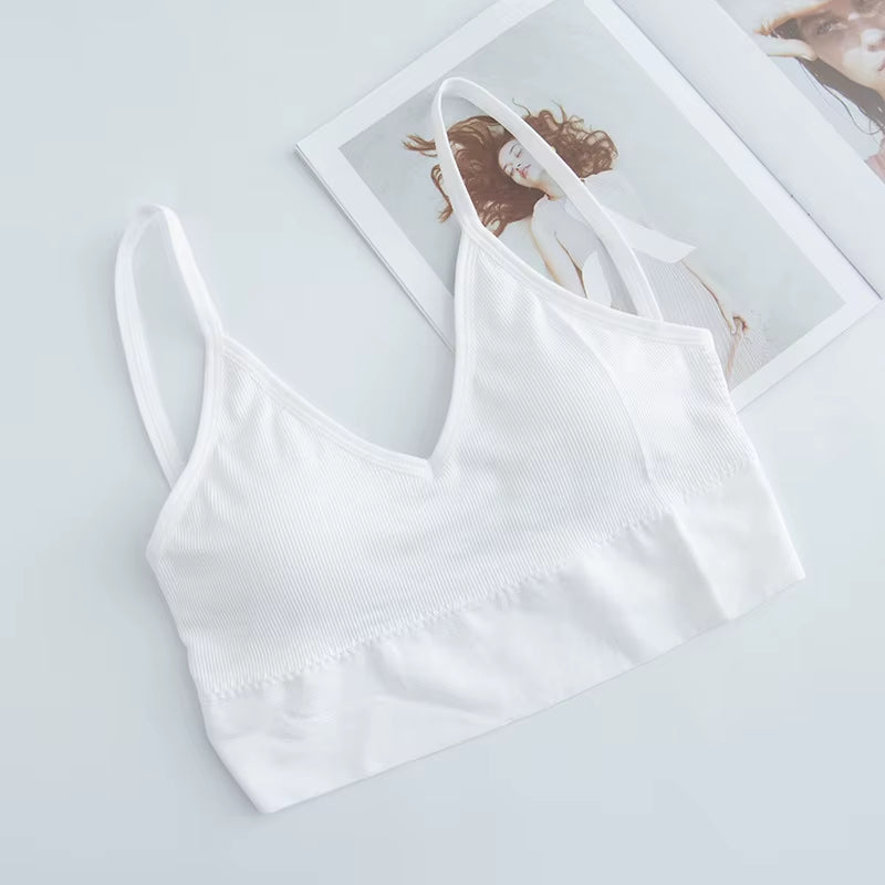 Women Tube Top U Back Crop Top Push up Bandeau Bra Sexy Lingerie Seamless Underwear Sport Top Fitness Brassiere