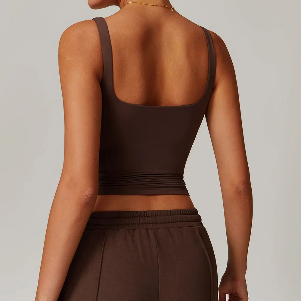 Breathable Crop Top Anti-Sweat Fitness Top