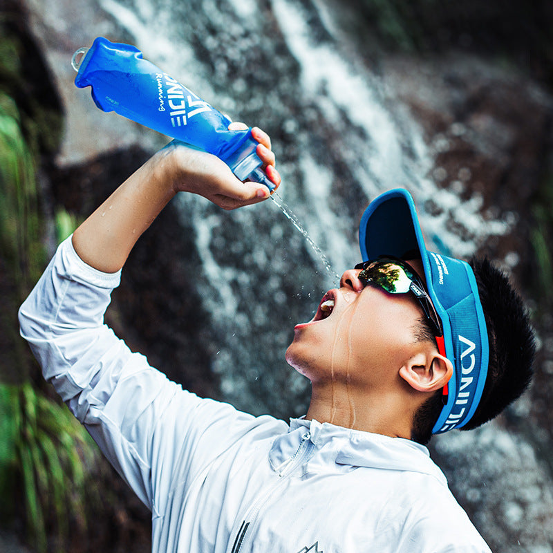 Dynamic Blue Contoured Sports Water Bottle