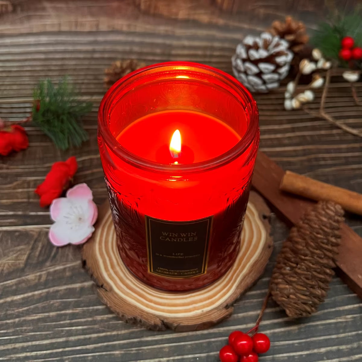 Floral Scented Candle Home Indoor Fragrance, 40-90 Hours Burning