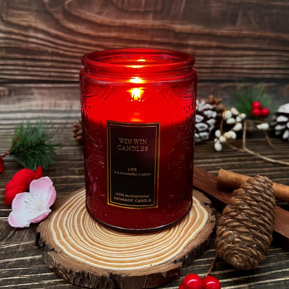 Floral Scented Candle Home Indoor Fragrance, 40-90 Hours Burning