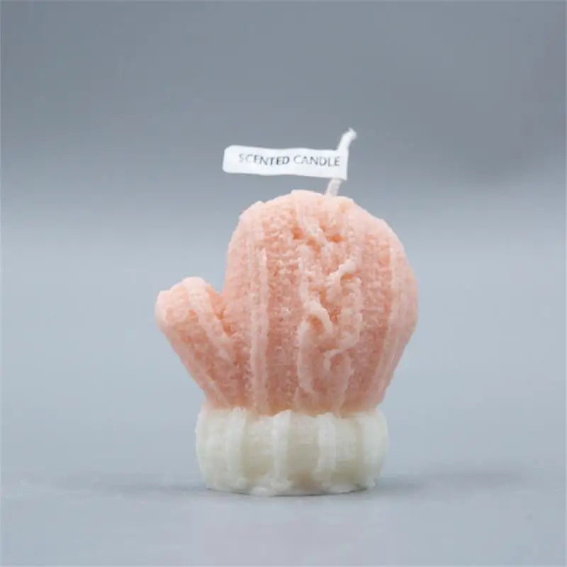 Christmas Scented Candle Creative Mini Gloves Candle Ornaments Christmas Candles for Home New Year Table Decoration Gift