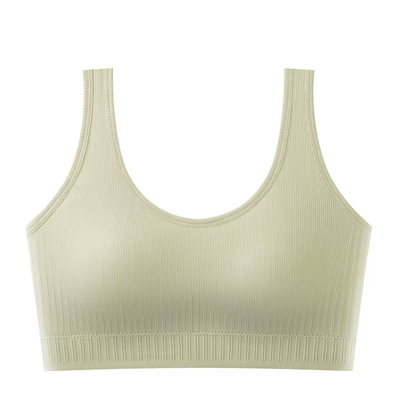 Breathable Sports Bra Anti-Sweat Fitness Top Women Seamless Yoga Bra Shockproof Crop Top Push up Sport Bra Gym Workout Top